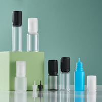 Bouteilles de gouttes ophtalmiques en plastique PET de 10ml 15ml 20ml 30ml 40ml 50ml 60ml 80ml 100ml 120ml. Flacon compte-gouttes en plastique pour jus liquide d'huile