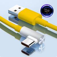 Cable de Carga Turbo USB Tipo C de 120W, en Forma de L, 90 Grados, 6A, Cable de Datos de Carga Rápida, Hecho de Cobre Puro para Xiaomi 14 Pro 80