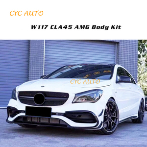 Kit carrosserie de mise à niveau, pare-chocs de style CLA45 AMG avec calandre pour <span class=keywords><strong>Mercedes</strong></span> <span class=keywords><strong>Benz</strong></span> Classe <span class=keywords><strong>CLA</strong></span> W117 2013 <span class=keywords><strong>2014</strong></span> 2015 2016 2017 2018 2019 - Product Image 4