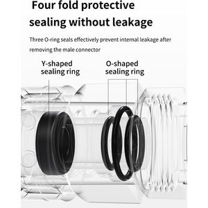 Pneumatischer Anschluss SP PP SM PM SH PH SF 10 20 30 40 C Typ selbstsicher nder Schnell kupplungs anschluss für Luft kompressor - Product Image 5