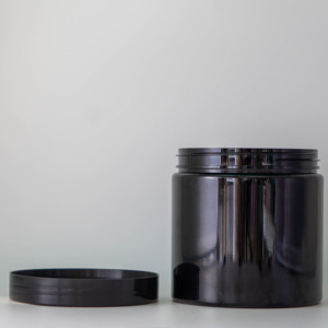 Envases de Plástico para Cosméticos y Cuidado de la Piel de Grado Alimenticio de 500 ml/16 oz, Frascos de Crema con Tapas Negras para Cuidado de la Piel y Cosméticos - Product Image 3