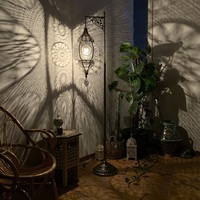 Lampe de sol marocaine rétro exotique pour chambre à coucher, salon, restaurant, hôtel, chambre d'hôtes, bar, café, décoration