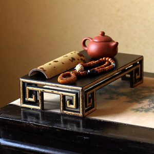 Bamboo Tea <b>Table</b> Chinese Retro Style <b>Small</b> <b>Table</b> For Tea Ceremony Accessories Phoenix Eye Bamboo Slices - Product Image 1