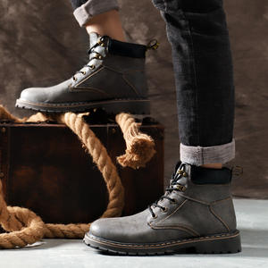 <span class=keywords><strong>Botas</strong></span> de herramientas para <span class=keywords><strong>hombre</strong></span> <span class=keywords><strong>Botas</strong></span> Martin <span class=keywords><strong>Botas</strong></span> de Trabajo y Seguridad Chukka Senderismo & Trekking Cuero High Top Mid-Top Lace up <span class=keywords><strong>Botas</strong></span> de nieve de algodón - Product Image 5