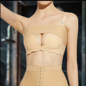 Fascia di Compressione Post-Liposuzione del Seno, Top Antibatterico in Spandex/Nylon per Modellamento del Seno e Fissaggio Impianti, Personalizzabile - Product Image 2