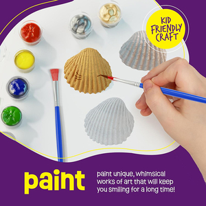 Set mainan kegiatan pendidikan Gambar kerajinan kreatif, Kit lukisan cangkang laut untuk hadiah anak-anak Diy - Product Image 5