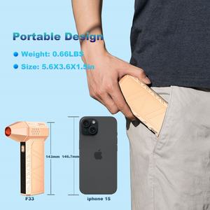 Soplador de Aire Eléctrico Inalámbrico Industrial CCV, 150000 RPM, Chorro de Aire Comprimido, 3 Velocidades Ajustables, Limpieza para Teclado, PC, Batería - Product Image 4