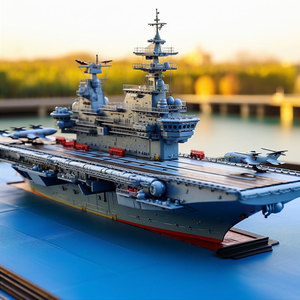 Maqueta de Portaaviones Personalizada, Kit de Ensamblaje de Plástico, Réplica de Barco Militar a Gran Escala para Adultos, Coleccionable para Exhibición - Product Image 4