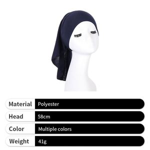 Bonnet intérieur élastique pour hijab, sous-voile, foulard, chapeau musulman à enfiler pour femme - Product Image 2
