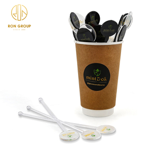 Cuchara de <span class=keywords><strong>Bar</strong></span> de Grado Alimenticio, Agitador de Cócteles, Palillo Mezclador de Silicona Biodegradable Personalizado para Beber Cócteles, Té y Café - Product Image 2