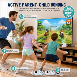 ESROEK EK02 AI Camera TV <strong>Game</strong> Console Motion Sensing System Dual Wireless Gamepads 4K Output 40+ Sports <strong>Games</strong> Built In - Product Image 6