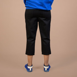 Fashion Women Capri Pants Soft Cotton Cropped Trousers with Side Pockets Custom Ladies Lightweight Breathable Capri Pants - Product Image 5
