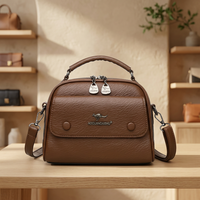 Nouveauté : Sac à bandoulière en cuir souple pour femme, multi-compartiments, sac à main et pochette
