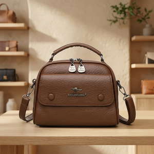 New Arrival Fashion Soft Leather <b>Ladies</b> Shoulder Bag Multi-Compartment Crossbody Purse and Handbags - Product Image 2