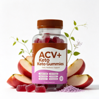 Gummies Keto ACV au vinaigre de cidre de pomme pour le contrôle du poids et un ventre plat, favorisant la production de cétones pour femmes