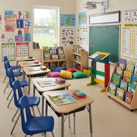 Mobilier de classe individuel de qualité supérieure, ergonomique, réglable en hauteur, personnalisable pour les écoles primaires et secondaires, vente en gros