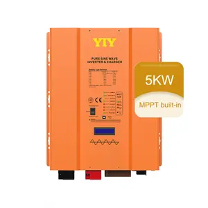 纯正弦太阳能逆变器12v 24v 48v家用110v/230V 4kw 5Kw低频Dc/交流离网太阳能逆变器5000w 5kw