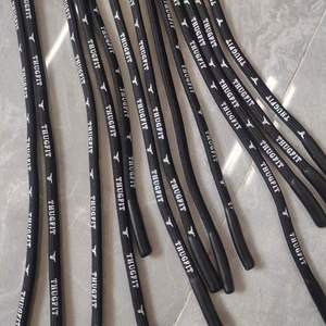 Cordons personnalisés avec logo, cordons plats en polyester pour sweat-shirts, cordes trempées dans le silicone, cordes et ceintures écologiques certifiées OEKO-TEX - Product Image 2
