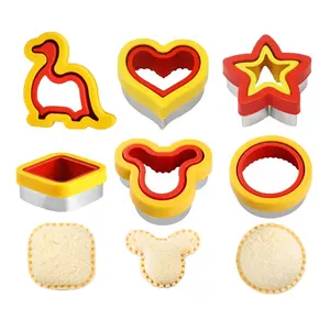 Dinosaur Cookie Mould Sandwich Cutter and Sealer Vegetable Fruit cookie Cutter For Kids DIY Bakeware Tools