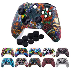 SYYTECH 8 in 1 Thumb Stick Grip Controller Waterproof Silicone Case Cover Protective Skin for Xbox One