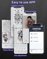 Phomemo TP88 A4 Printer Transfer Stencil Tato Portabel Mesin Fotokopi Nirkabel 203dpi untuk Studio Seniman dan Bisnis