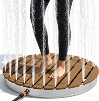 CYEN Premium-Materialien Springbrunnen Höhe 4m UV-beständiges Material Schnell Anschließbare Tragbare Bodendusche Outdoor-Gartendusche