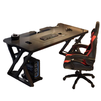 Escritorio de juegos de computadora de diseño de lujo Atlántico con paquete de silla ajustable Muestra gratis Mesas de juegos de madera de mejor presupuesto