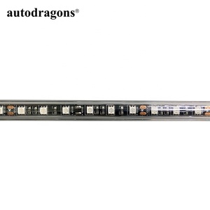 AUTODRAGONS Antenne flexible rouge de 0,9 mètre/3 pieds à 360 degrés avec lumière LED et drapeau jaune pour ATV UTV RZR - Product Image 5