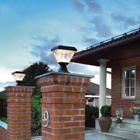 Lampadaire LED à énergie solaire Lumière de pilier de porte de jardin extérieure avec indice IP65