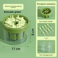 Grand moule à glace rectangulaire en plastique de qualité alimentaire, écologique, pour faire soi-même des glaçons, compatible avec le congélateur