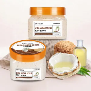Organic Coconut Shea Butter Deep Exfoliating Skin Removal Soothing Brightening Body Care Scrub For Unisex