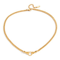 Collier en acier inoxydable avec motif soleil et lune, origine Yiwu, multicolore, pour femme, à porter au quotidien