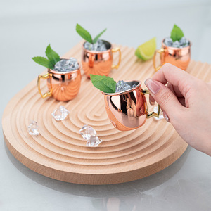 मास्को मुग मग स्टेनलेस स्टील ड्रम यूरोपीय कॉकटेल मग बार बीयर आत्माओं 60 मिलीलीटर आधुनिक सादगी डिजाइन - Product Image 4