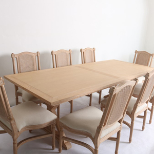 Sillas de Comedor <span class=keywords><strong>Luis</strong></span> de Madera de Roble con Respaldo de Ratán, Apilables, Estilo Rústico Francés, para Bodas, Eventos y Banquetes de Hotel, en Oferta - Product Image 6
