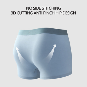 80 <strong>Modal</strong> <strong>Men's</strong> Eco-Friendl Seamless Traceless Solid Color Ice Silk Breathable Cool <strong>Men</strong> <strong>Briefs</strong> Boxers With Custom logo for <strong>Men</strong> - Product Image 4