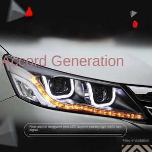 Vente flash : Ensemble de phares pour <span class=keywords><strong>Honda</strong></span> Accord 9e génération 2013-2015, LED DRL, double faisceau, lentille 6000K, <span class=keywords><strong>4000</strong></span> lumens, 24V - Product Image 5