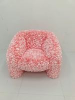 Fauteuil de loisirs artistique italien, chaise d'appoint élégante et luxueuse en chenille rétro pour salon