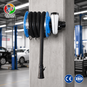 Enrouleur de tuyau <span class=keywords><strong>d</strong></span>'échappement semi-automatique à ressort, système <span class=keywords><strong>d</strong></span>'extraction rétractable pour atelier automobile, garage, usage intensif, série 07 FS - Product Image 3