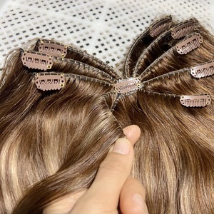 Extensioni di <span class=keywords><strong>capelli</strong></span> umani a clip Octopus, lisci, in <span class=keywords><strong>capelli</strong></span> Remy, per occasioni quotidiane - Product Image 6
