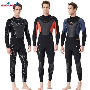 DIVE&SAIL Wetsuit Manufacturer Male Long Sleeve Windsurfing Swimming Diving Suit 3mm Neoprene Wetsuits Men