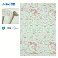 Kawaii Pinky Muster Bedruckter PU-Lederstoff Winddichter Kinder-Regenmantel Kleidungszubehör Weich Bequem
