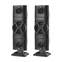 Q-BOX Q-1903 Baru Speaker Sirene Pengaktifan Suara Led Kaca Depan Mobil Tpa 3116 Subwoofer Papan Koneksi Nirkabel Telepon Pintar Sup
