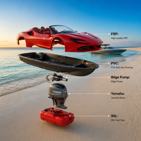Jet-car de sport nautique 5 places de luxe, véhicule flottant rapide pour la location touristique, directement de l'usine