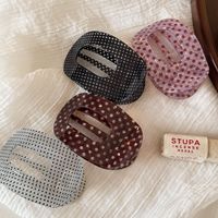 Nouvelles pinces à cheveux YJL en acrylique style abalone, ovales et creuses, pour femmes, accessoires de mode coréens