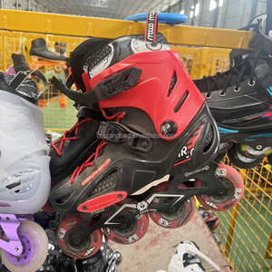 S18, venta al por mayor, zapatos de patinaje usados para adultos, <span class=keywords><strong>patines</strong></span> de ruedas de plástico de <span class=keywords><strong>segunda</strong></span> <span class=keywords><strong>mano</strong></span>, suministro directo de fábrica de alta calidad, 4 ruedas - Product Image 2