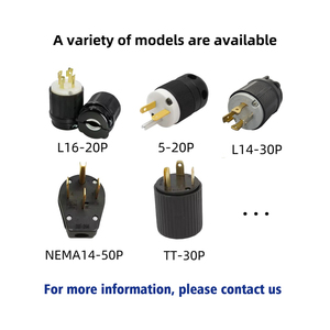 नेमा L16-20P हमें घुस्टिंग विद्युत औद्योगिक प्लग 20a 480v गुणवत्ता नायलॉन कनेक्टर और प्लग - Product Image 6
