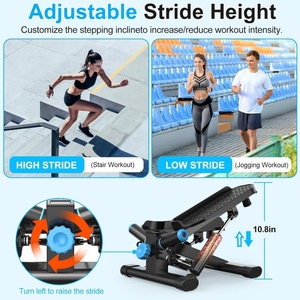 Alat Fitness Stepper Hidrolik Pembakar Lemak Tubuh Penuh untuk Latihan di Rumah dengan Monitor LCD - Product Image 4