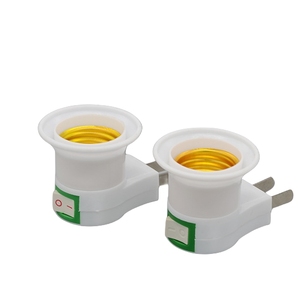 Tường ổ cắm nhỏ ánh sáng ban đêm tường cắm E27 Đèn chủ chuyển chỗ ngồi với chuyển đổi đèn chủ hộ gia đình đơn giản ổ cắm - Product Image 1