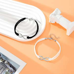 <span class=keywords><strong>Bracelet</strong></span> en cuir suédé avec charme <span class=keywords><strong>infini</strong></span> fait à la main par le fabricant, fermeture réglable, charme <span class=keywords><strong>infini</strong></span>, <span class=keywords><strong>bracelet</strong></span> pour femmes - Product Image 5