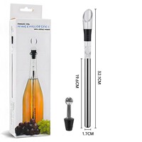 Refroidisseur de vin rouge en acier inoxydable, décanteur, bâton de glace, verseur, boîte cadeau personnalisable, emballage de glaçons à congélation rapide
